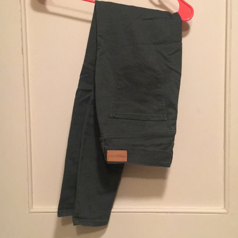 Last chance! Army green high waisted jeggings